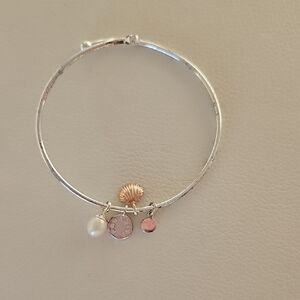 Katie Loxton Paradise Story Silver-Tone Charm Bangle